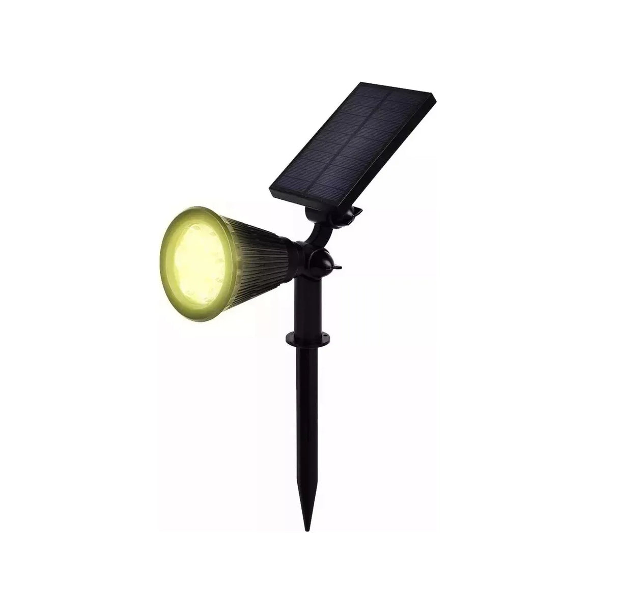 Estaca Solar Jardin Foco Led Impermeable Luz Calida 1