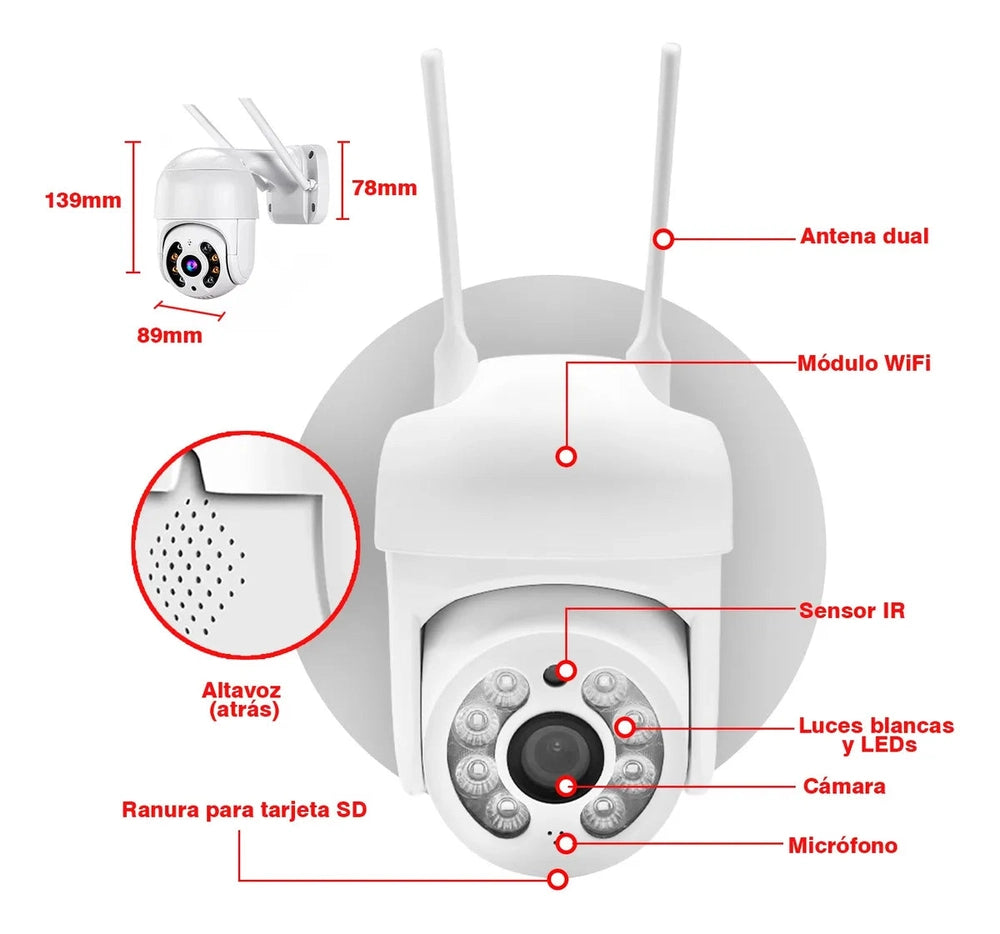 Camara Seguridad 5g Wifi Exterior Impermeable Yoosee Okaeri
