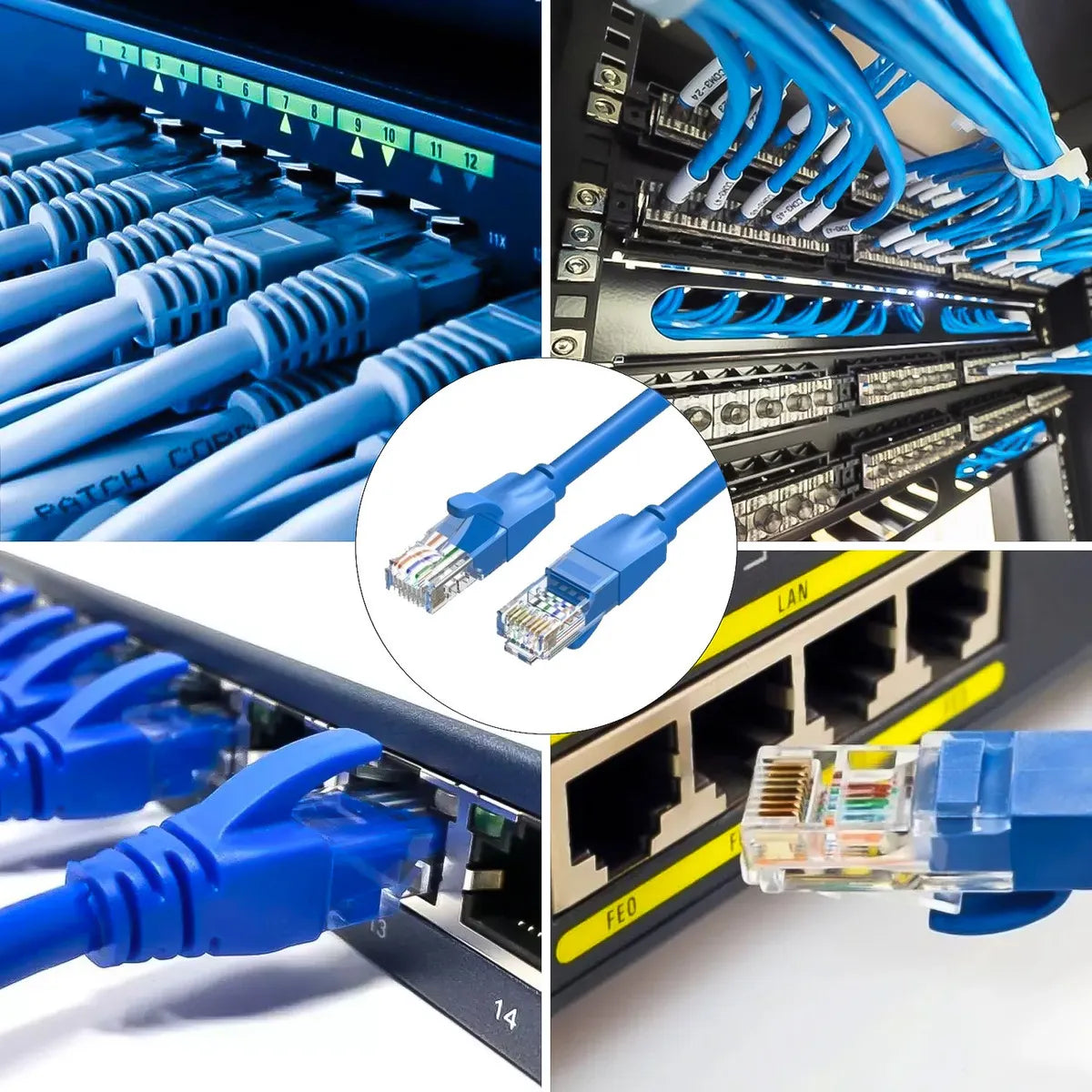 Cable De Red Cat6 De 15 Metros RJ45 Alta De Datos