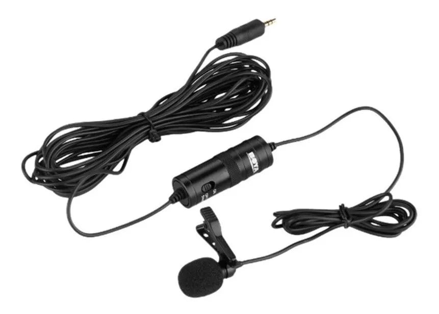 Micrófono Lavalier Solapa Boya By-m1 Para Dslr Nikon Canon