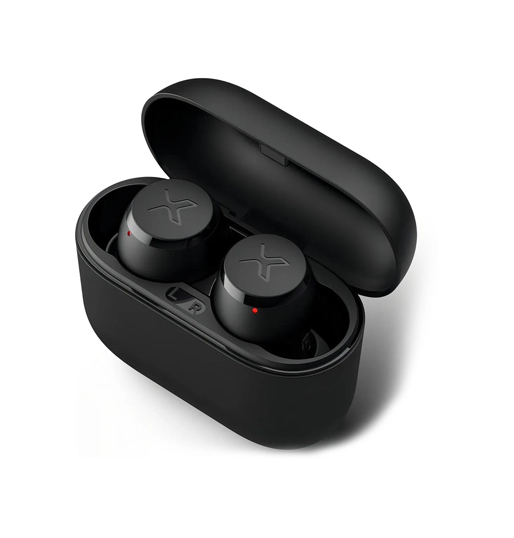 Auriculares in-ear gamer inalámbricos Edifier X3 negro con luz LED