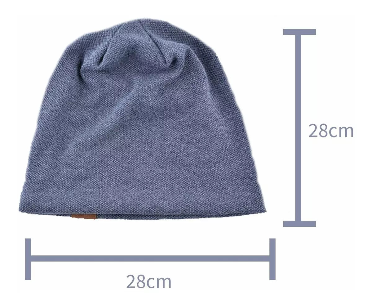Gorro En Tela Texturada Con Forro Interno De Polar Negro