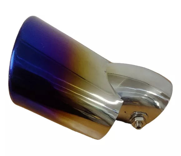 Cola De Escape Curva Punta Ovalada Ionizada