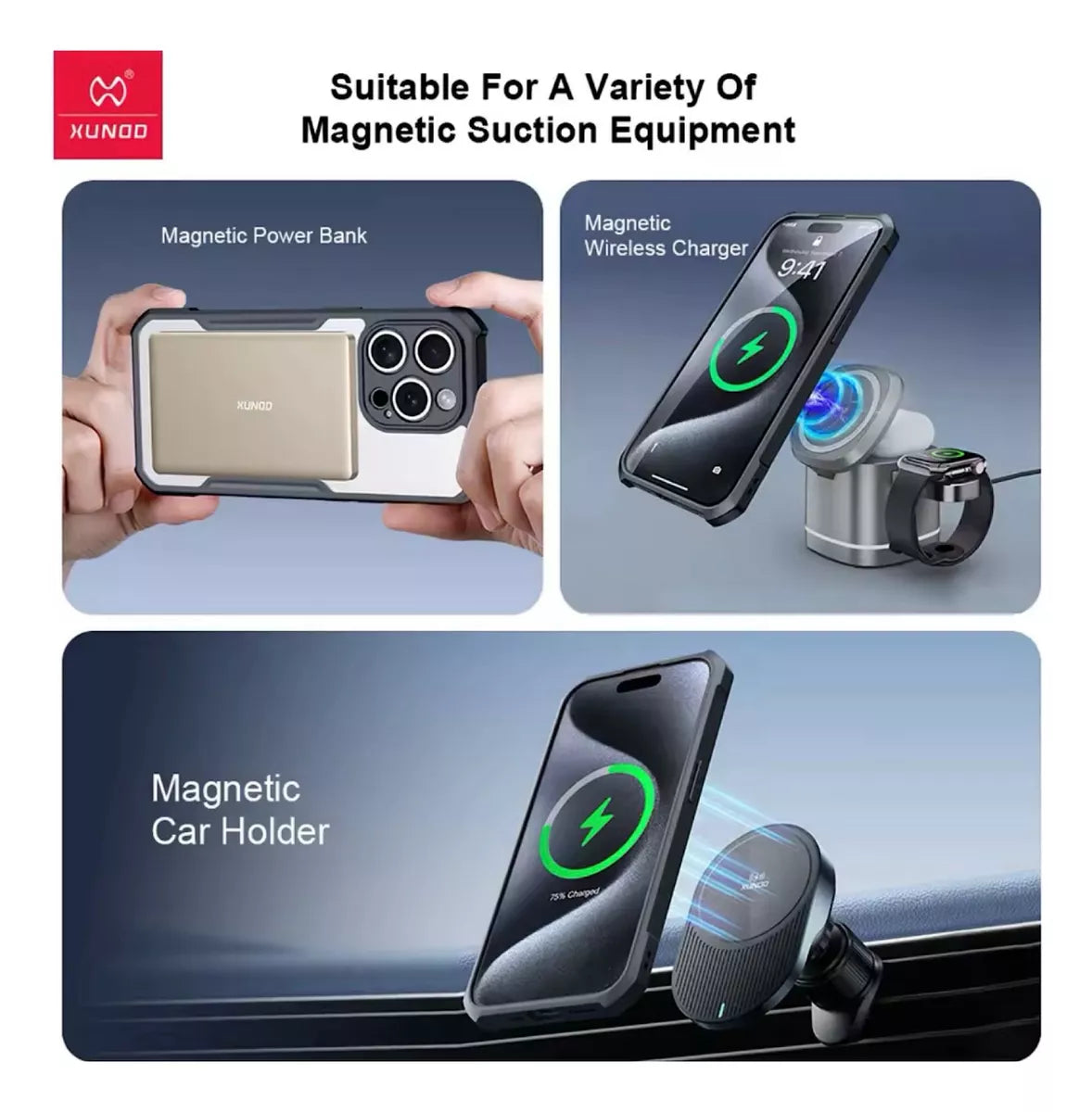 Carcasa Xundd Magsafe Reforzada Para iPhone 16 Pro