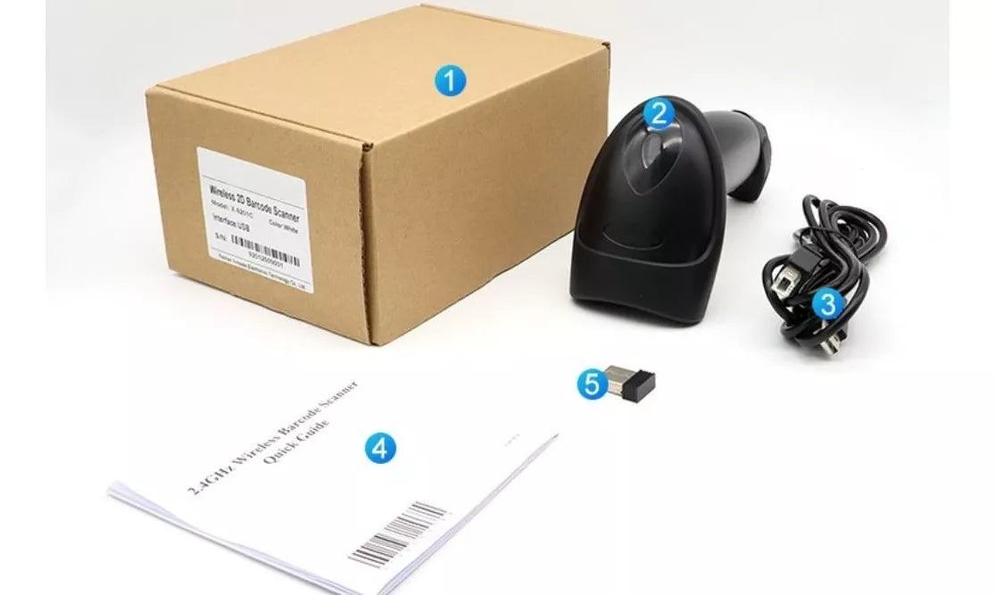 Lector Escaner De Código De Barras Inalámbrico