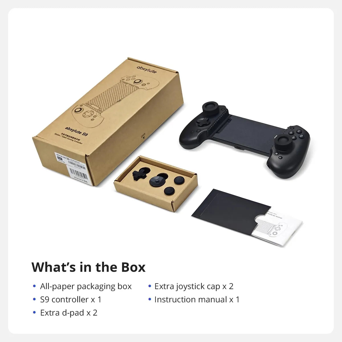 S9 Full-size Gaming Phone Controller Para iPhone 15/16