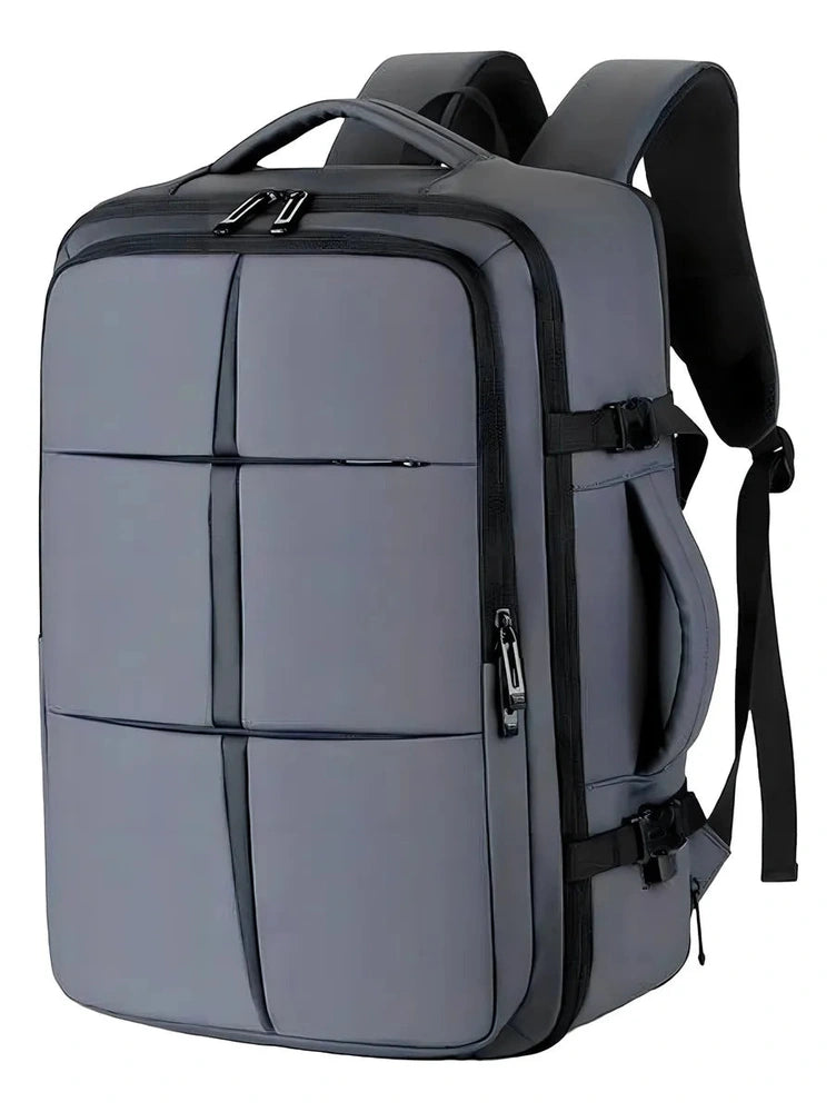 Mochila Viaje Carry On 40Litros Porta Notebook Reforzada Diseño de Tela Lisa