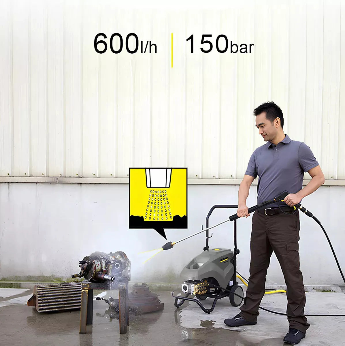 10m Tubo De Manguera Limpia Presión Para Karcher K2 K3 K4 K5 Negro