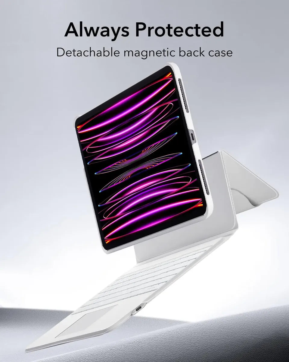 Funda con Teclado y Trackpad, Teclado Magnético Desmontable para iPad Pro de 13 Pulgadas (M5/M4, 2025/2024)