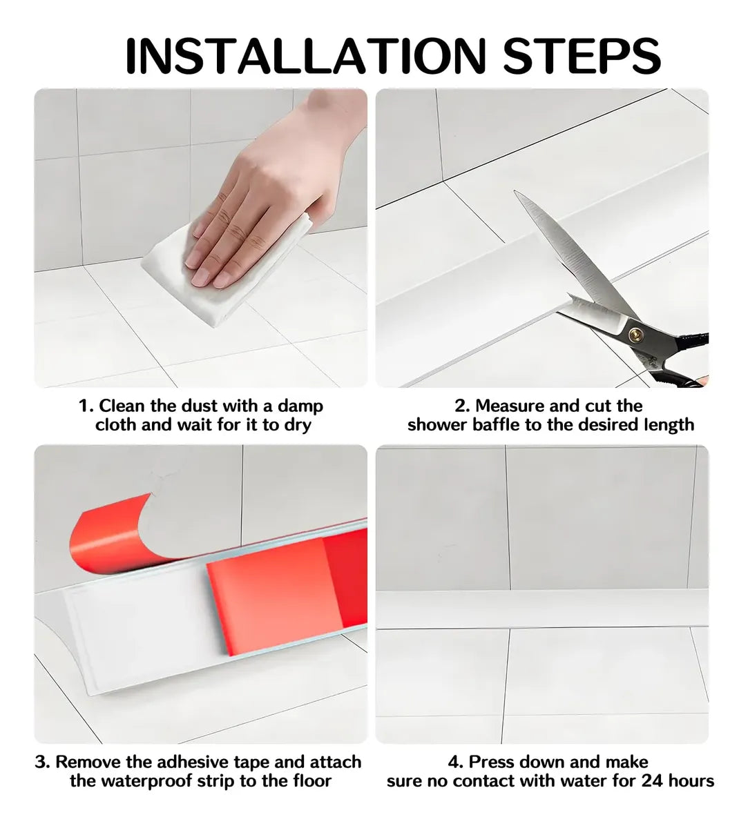 Moldura Flexible Quarter Round Autoadhesiva – Terminación Peel & Stick