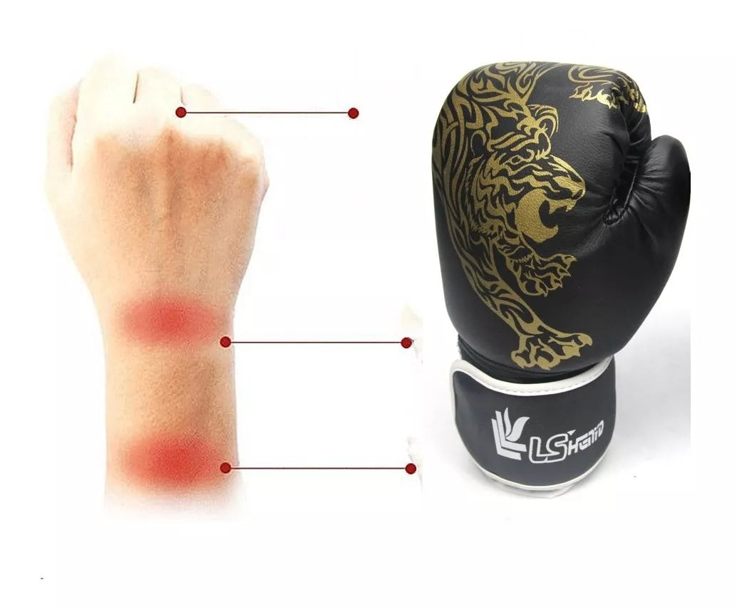 Guantes De Box - Kick Boxing Asiana Color Rojo