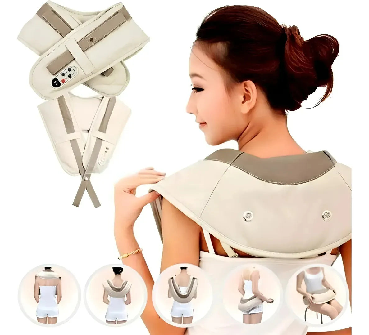 Masajeador Eléctrico Cervical Cuello Hombros Espalda Cuerpo Variados