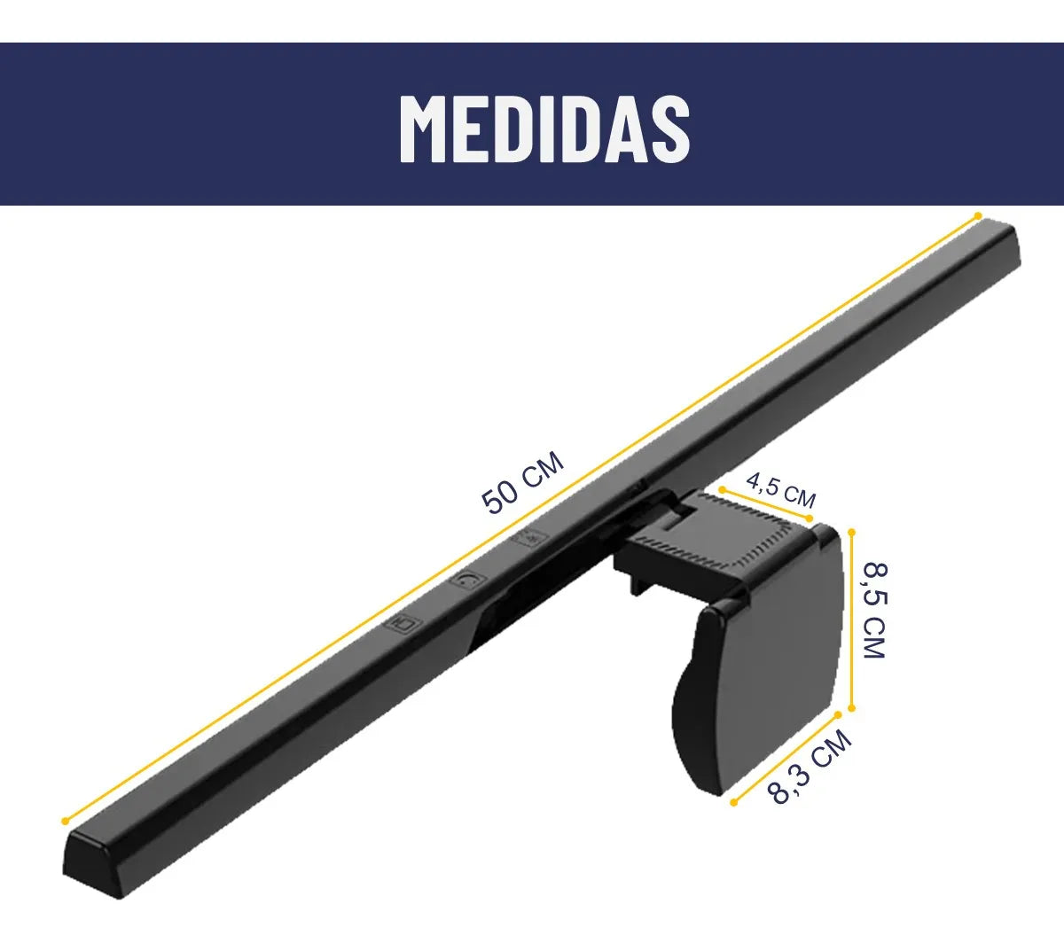 Barra De Luz Led Monitor Maxwell Lampara Escritorio Notebook