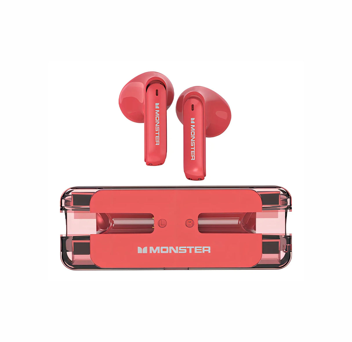 Audifonos Gamer Inalámbricos Monster Xkt08 Bluetooth Rojos Color Rojo