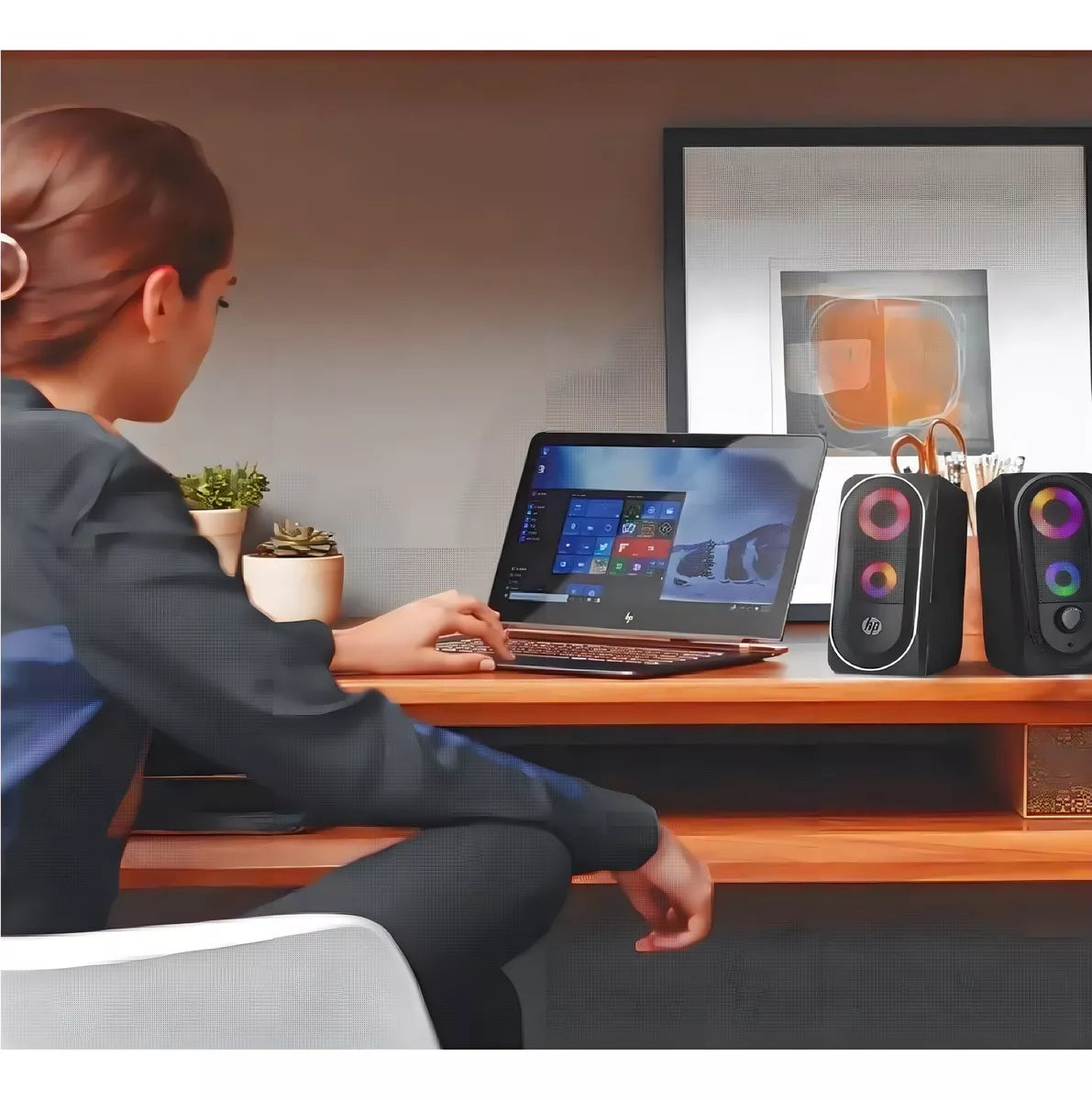 Parlante Hp Dhe-6001 Negro