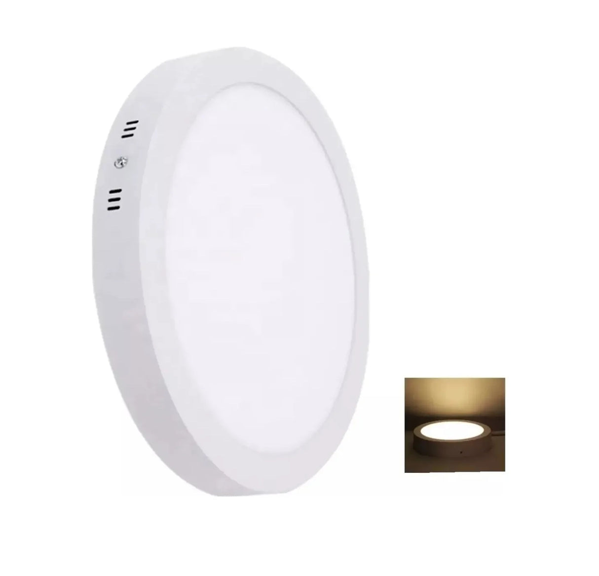 Foco Led Redondo Sobrepuesto 18 Watts Luz Calida