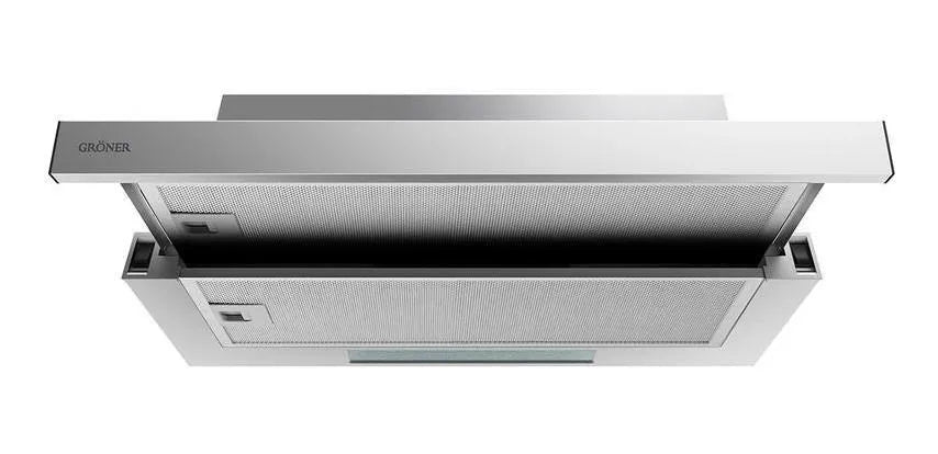 Campana Cocina Telescópica 60cm Color Plateado