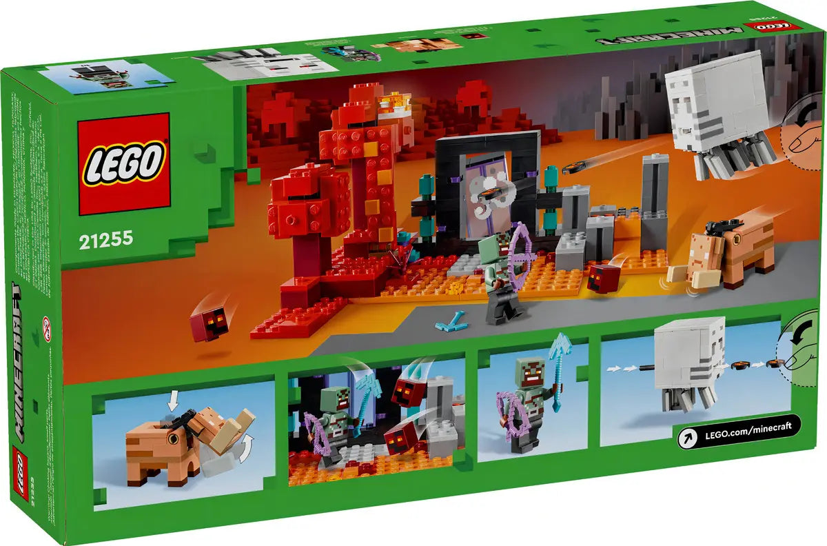 Lego Minecraft La Trampa Del Portal Del Inframundo (21255) Cantidad de piezas 352