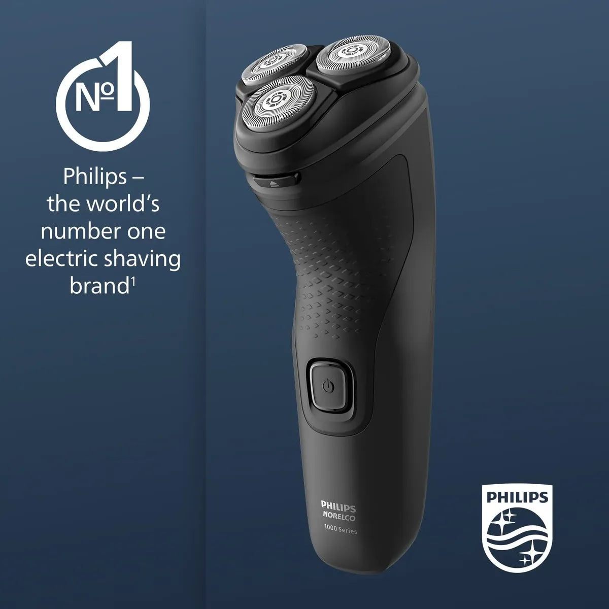 Afeitadora Eléctrica Philips Norelco Shaver 1100 Serie 1100 | Seco | 27 Cuchillas Autoafilables | Negro (110V)