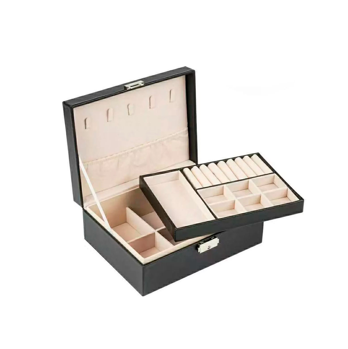 Maletin Joyero, Organizador De Joyas Negro