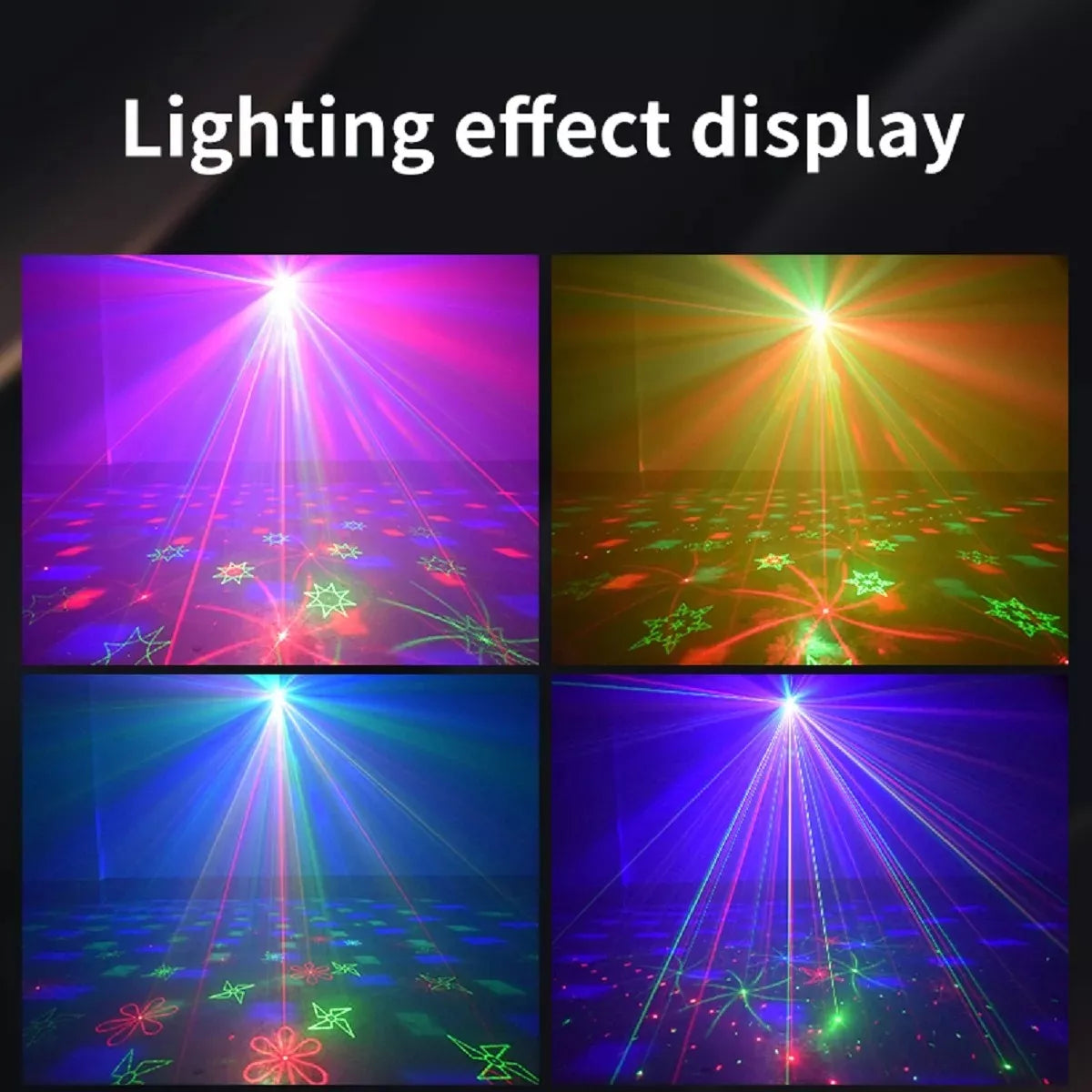 Luces Mini Láser Con Magic Led Rgb - Rojo Y Verde - Fiestas En Casa