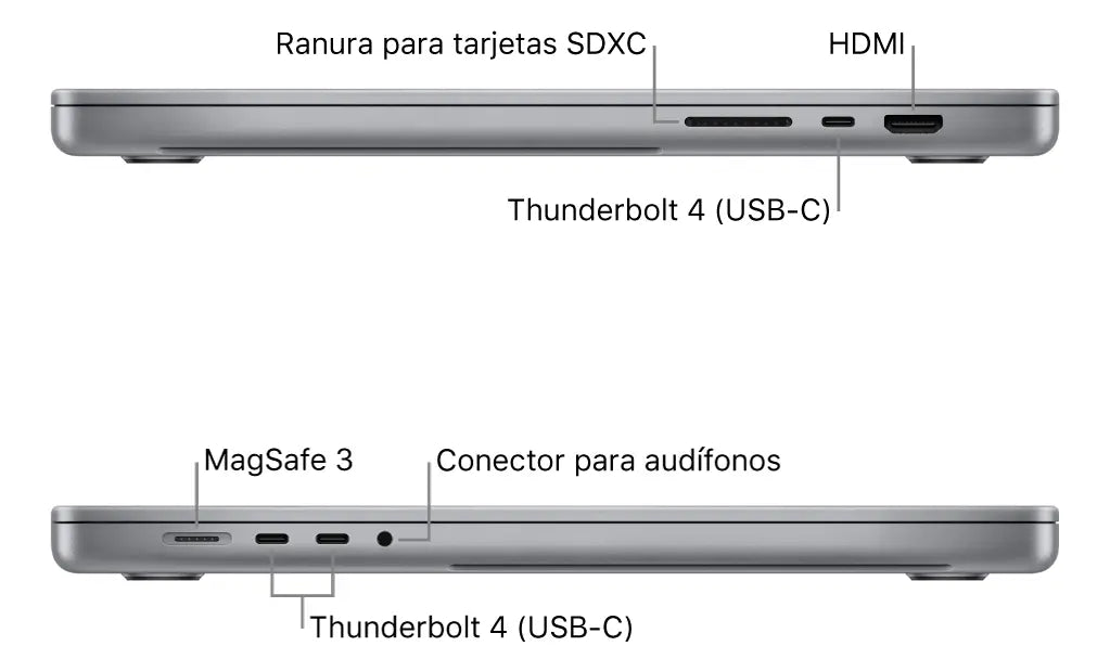 Carcasa Protectora para MacBook Pro 14,2” M1 M2 M3 M4 M5