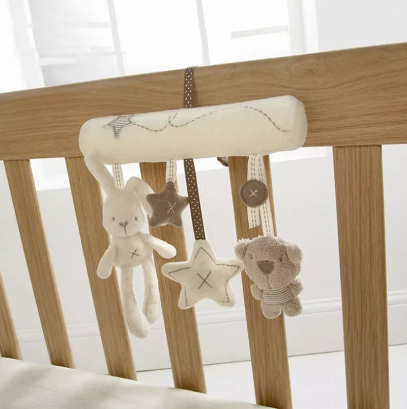 Móvil Musical Felpa Bebé Para Coche Y Cuna