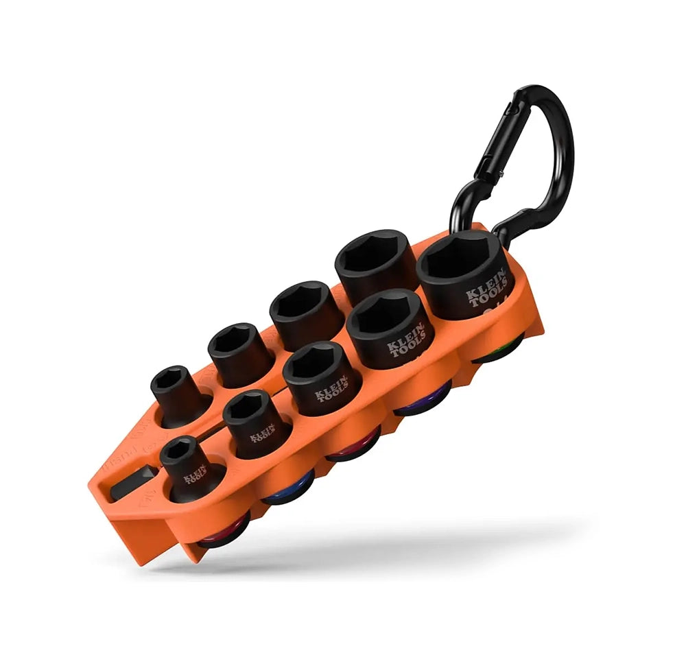 Juego de Dados de Impacto SAE 10 Piezas 3/8" - Klein Tools 33809 Grab-And-Go –