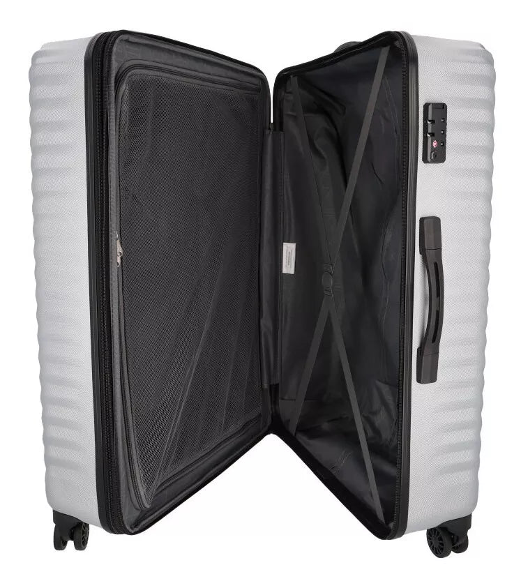 Maleta Saxoline Boden Plateado