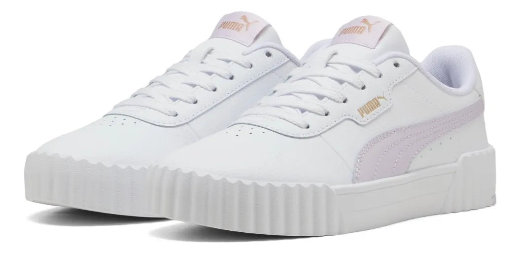 Zapatillas Para Mujer Blanco Rosado Y Dorado Carina 3.0 Puma