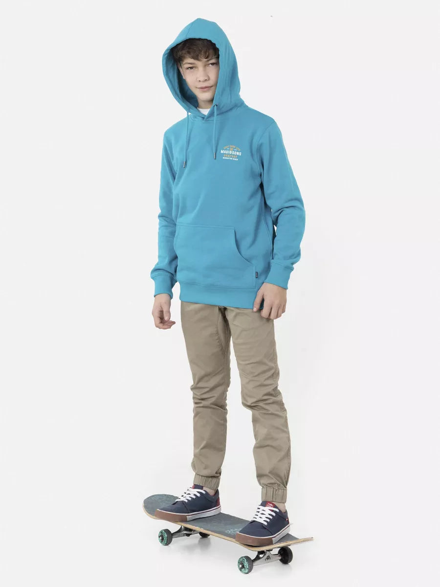 Poleron R.y.l. Surf Juvenil Azul Petróleo Maui And Sons