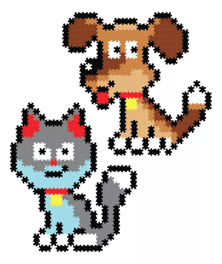 Jixelz Puzzle De Pixeles 700 Pc Set, Mascotas Fatbrain Toys