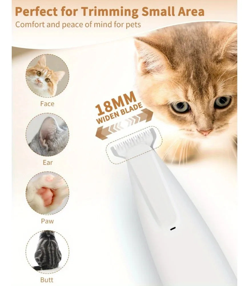 Recortadora Impermeable Para Perros Y Gatos Con Luz