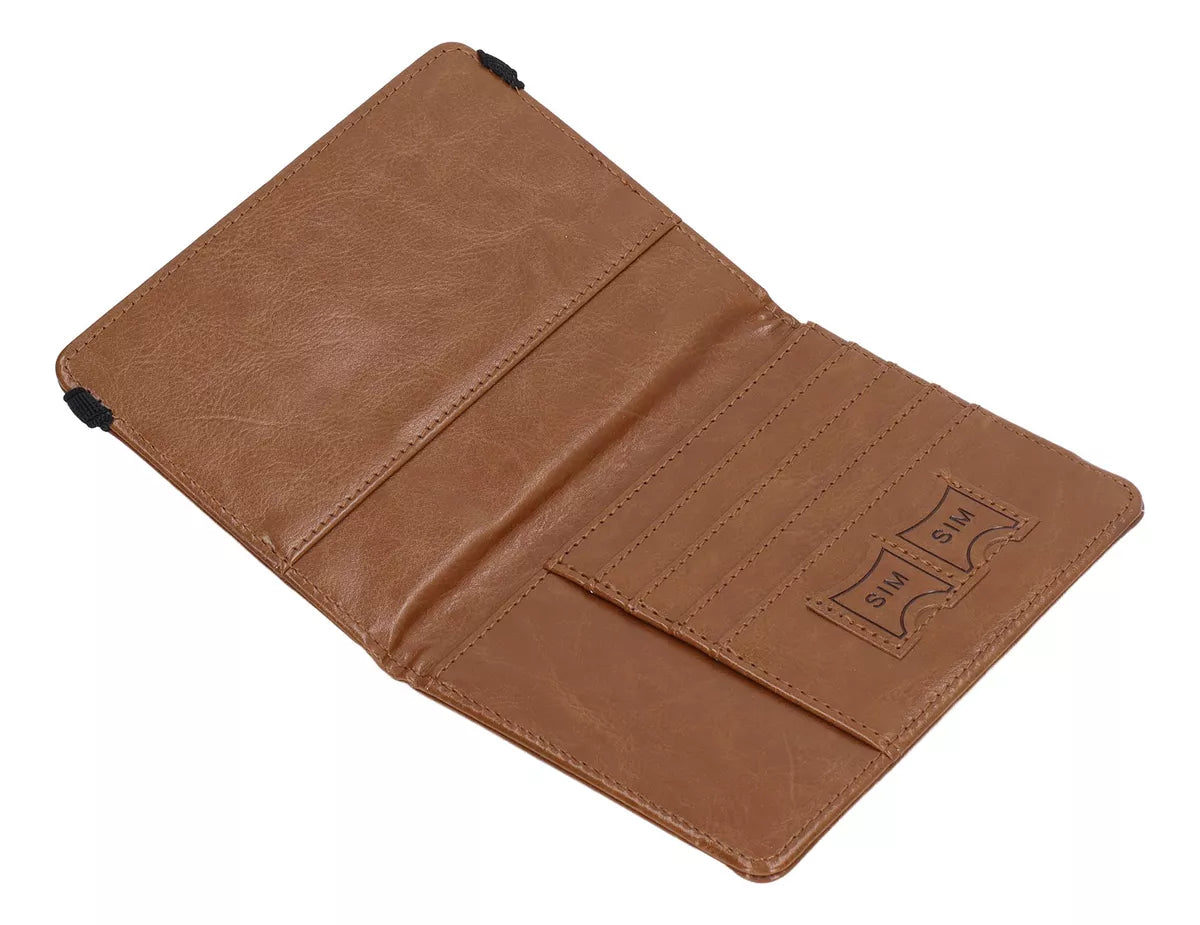 Funda Para Pasaporte Del Reino Unido, Tarjetero Marrón