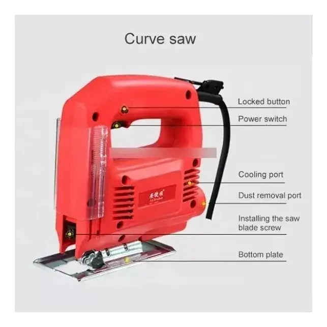 Sierra Caladora JC 710W Láser Profesional 220V