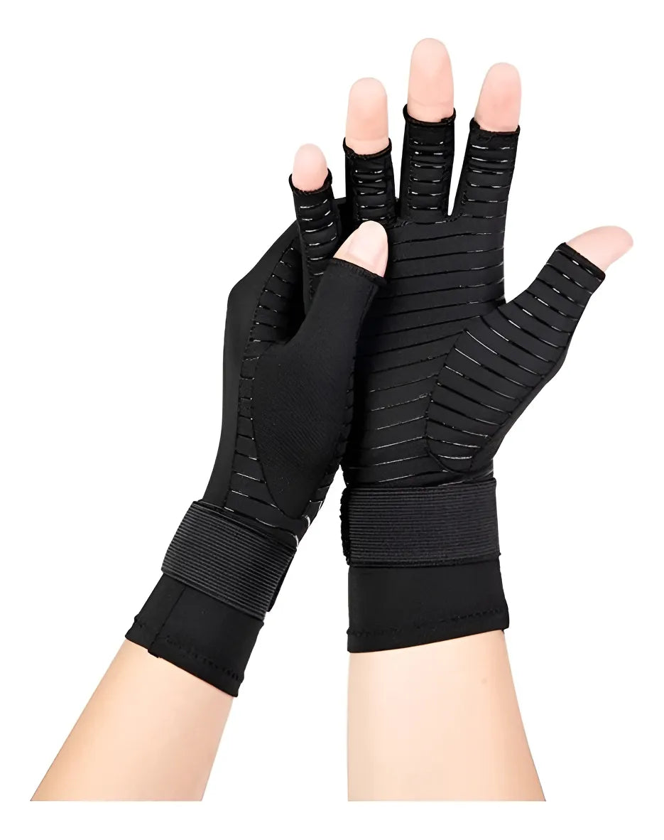 Guantes Cobre Artritis Compresión Túnel Carpiano Vendaje