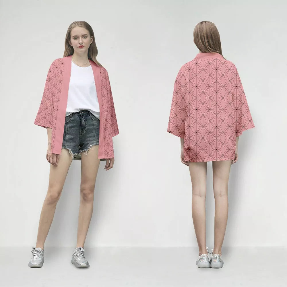 Haori Nezuko Kimetsu No Yaiba / Demon Slayer Kimono Cosplay