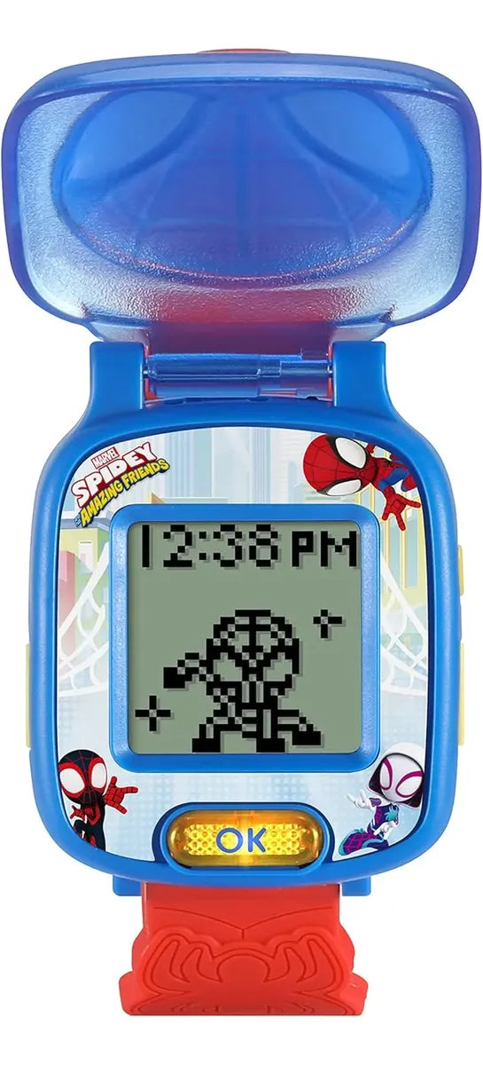VTech Spidey y Sus Asombrosos Amigos – Reloj Educativo Spidey | Aprende la Hora Jugando (version en inglés)