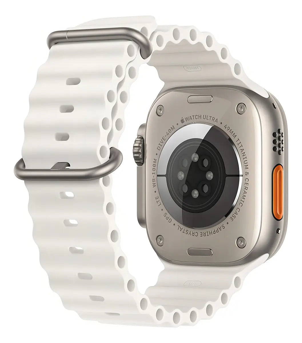 Apple Watch Ultra GPS 1ª Generacion - Caja de titanio 49 mm - Correa Ocean blanca REACONDICIONADO