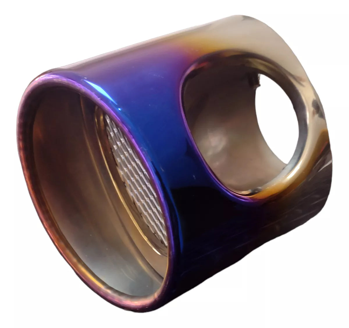 Cola De Escape Curva Punta Ovalada Ionizada