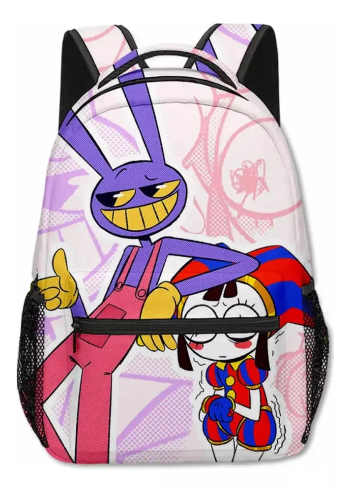 Mochila Escolar Diseño The Amazing Circus Digital Calidad