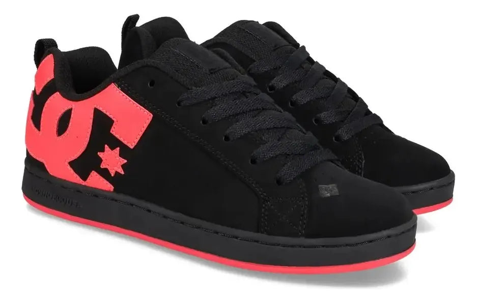 Zapatilla Mujer Court Graffik Girls DCBHP DC Shoes | Estilo Skate Clásico con Detalles Rosa