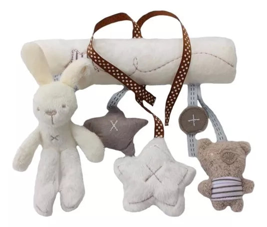 Móvil Musical Felpa Bebé Para Coche Y Cuna