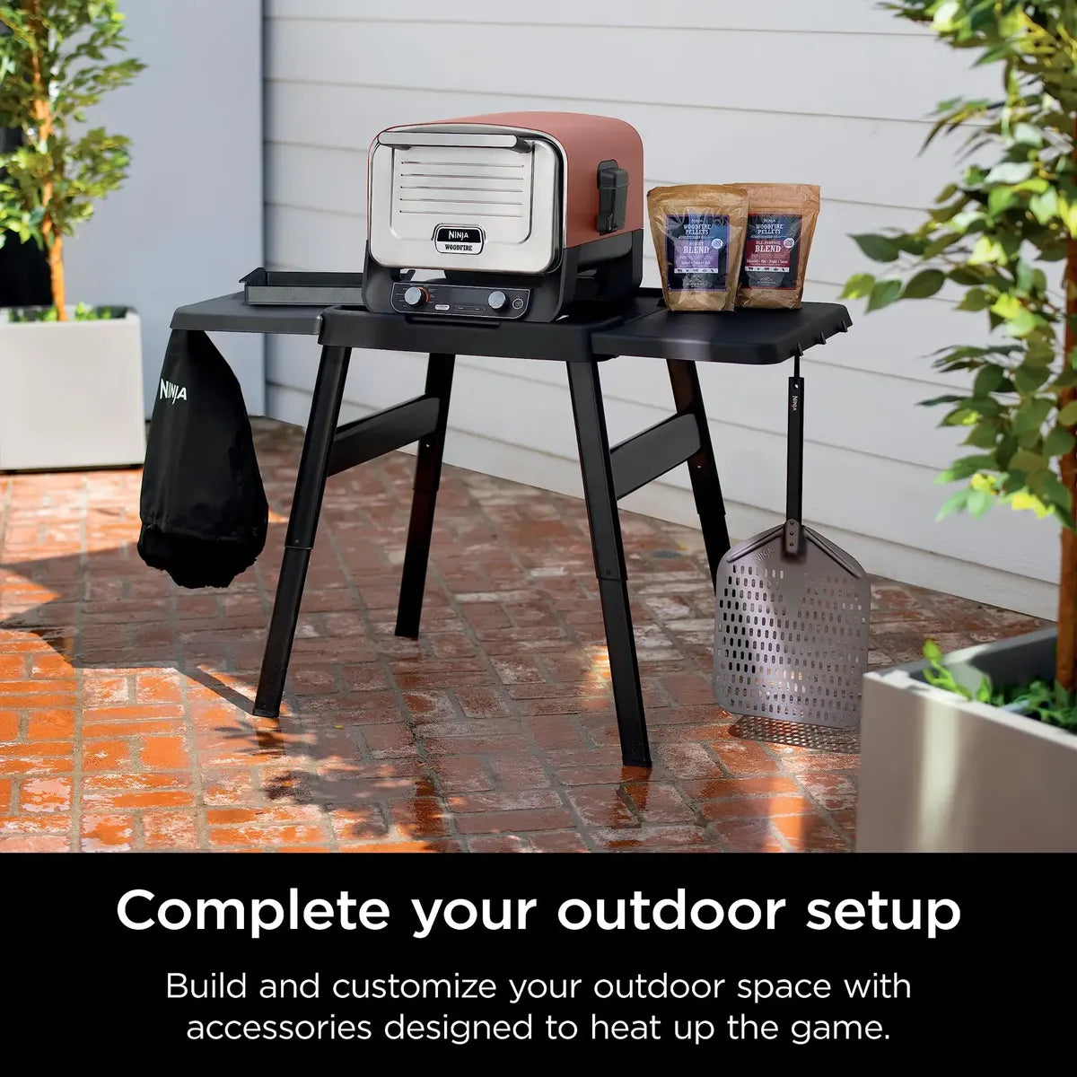 Mesa Auxiliar Acoplable Ninja Woodfire XSKUSSDTBL para Soporte Universal