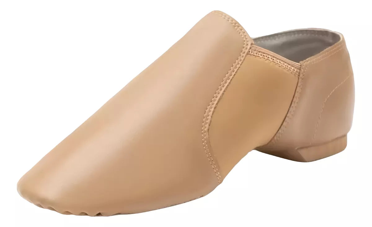 Zapato Cuero Jazz Con Strech Sin Cordones Ballet Yoga Danza