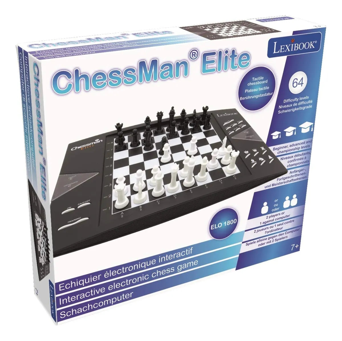 Juego De Ajedrez Electrónico Lexibook Chessman Elite 64