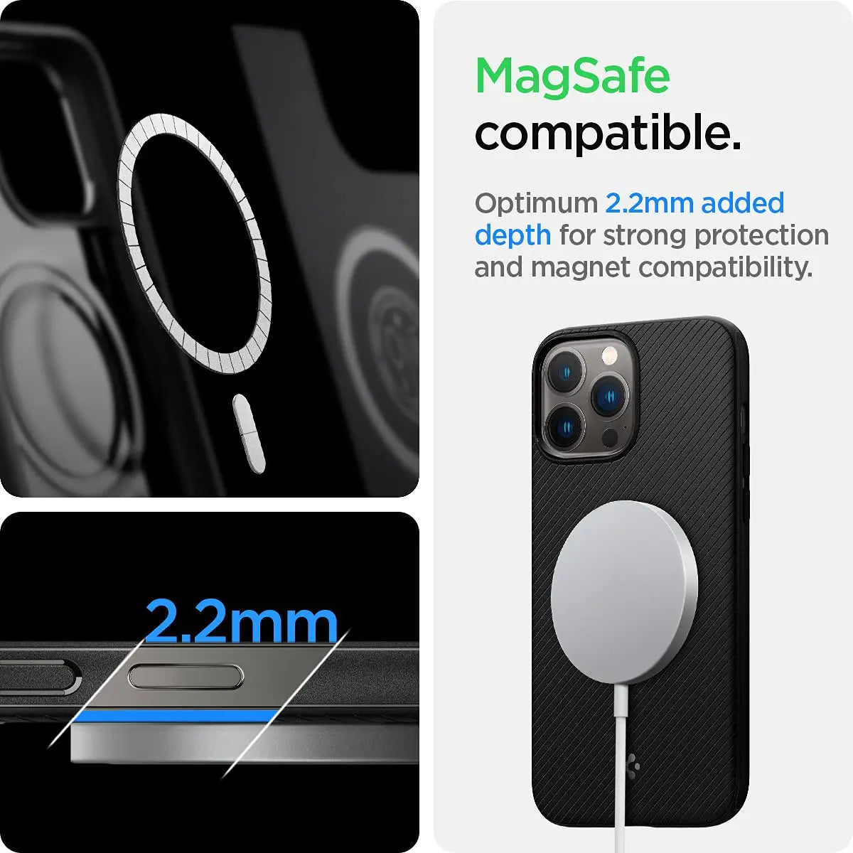 Funda De Teléfono Spigen Mag Armor Magfit Para iPhone 13 Pro