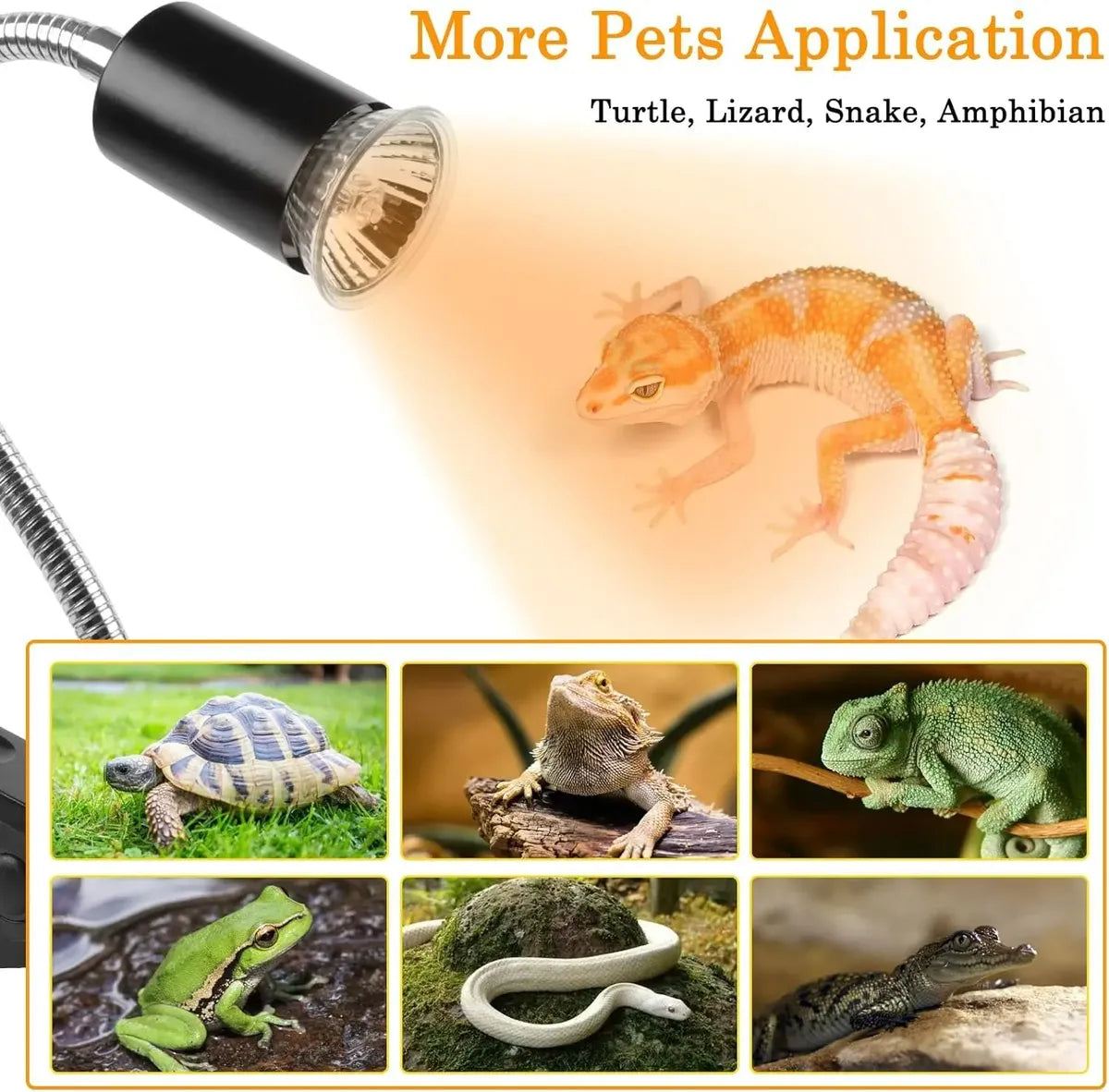 Lámparas De Calor Para Tortuga Reptiles 2 Bombillas Uva+uvb