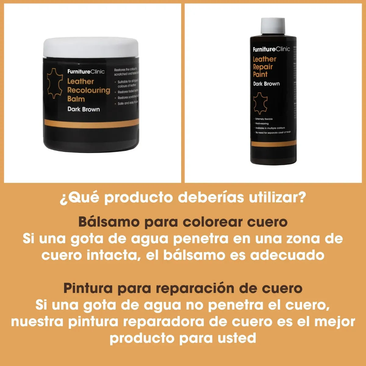 Bálsamo Recolorante Para Piel Furniture Clinic Ivory Dye