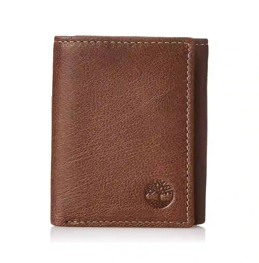 Timberland Cartera Trifold de Cuero Genuino con Bloqueo RFID
